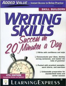 1500 Vocabulary Words For Speaking English Book Rich Results on Google's SERP when searching for 'Writing Skills Success in 20 Minutes a Day, 4th Edition '