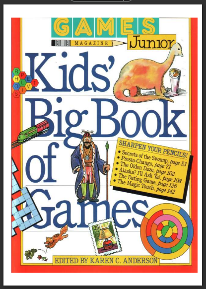Rich Results on Google's SERP when searching for 'kids big book of games'