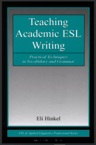 Teaching Academic Esl Writing