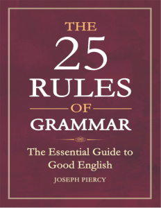 Rich Results on Google's SERP when searching for 'The 25 Rules of Grammar The Essential Guide to Good English'